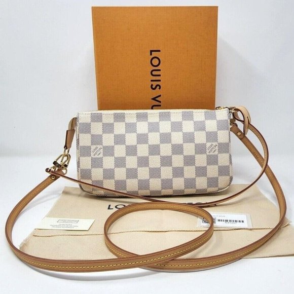 Louis Vuitton Handbags - LOUIS VUITTON Pochette Accessoires Damier Azur Pouch Bag Crossbody M41207 NWT